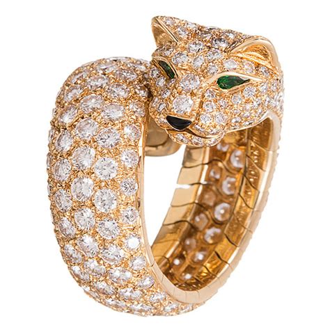 cartier rings panther|cartier panther ring with diamonds.